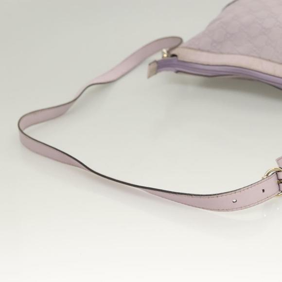 GUCCI GG Canvas Guccissima Bag Leather Outlet Purple Gold 272380 Auth BA2809 - Picture 7 of 16